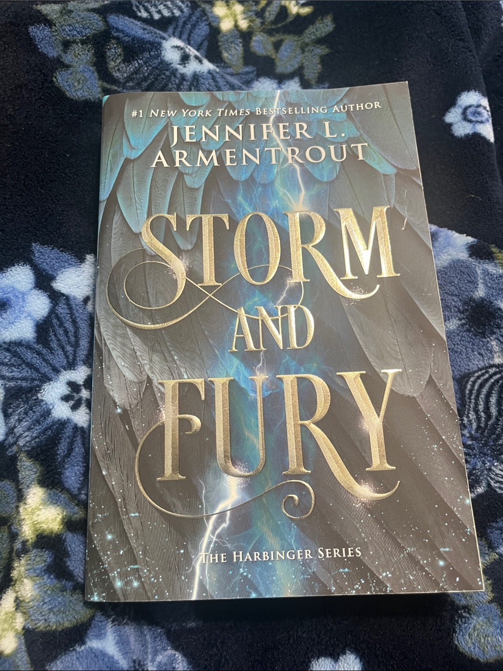Jennifer L. Armentrout "Storm and Fury" Paperback - Blue & Silver Cover